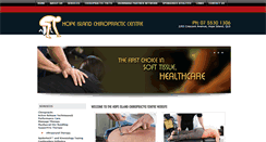 Desktop Screenshot of hopeislandchiropractic.com.au